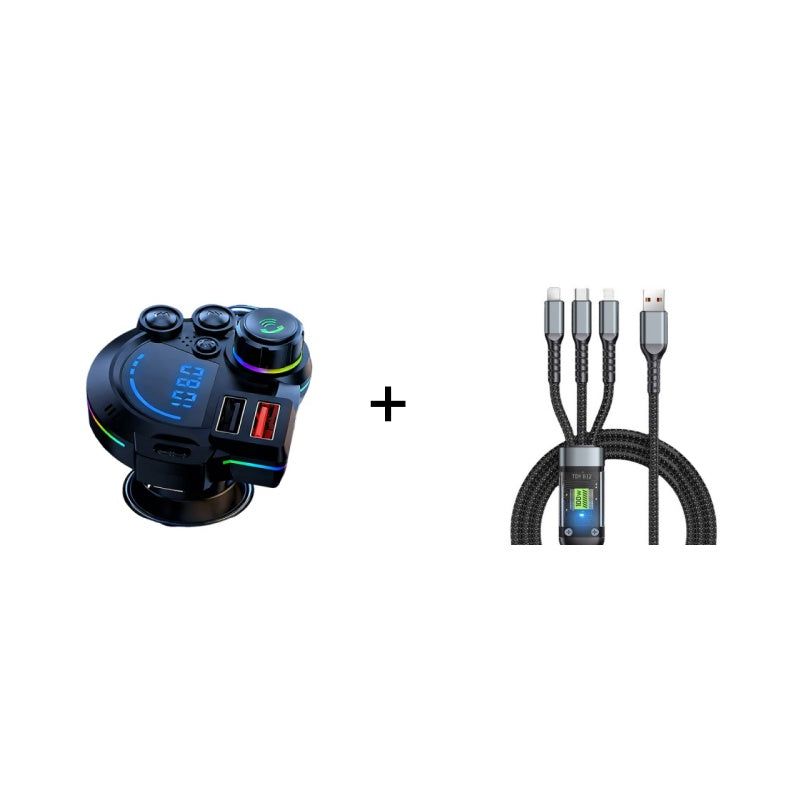 DE RÉDUCTION émetteur FM Bluetooth universel double port Musique sans fil, mains libres et double chargeur USB