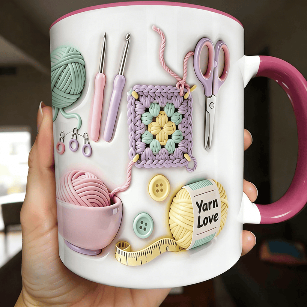 BÉNÉFICIEZ DE 50 % DE RÉDUCTION Offre flash Bientôt épuisé Mug Fil d'amour, le cadeau idéal pour les amateurs de loisirs créatifs et les esprits créatifs
