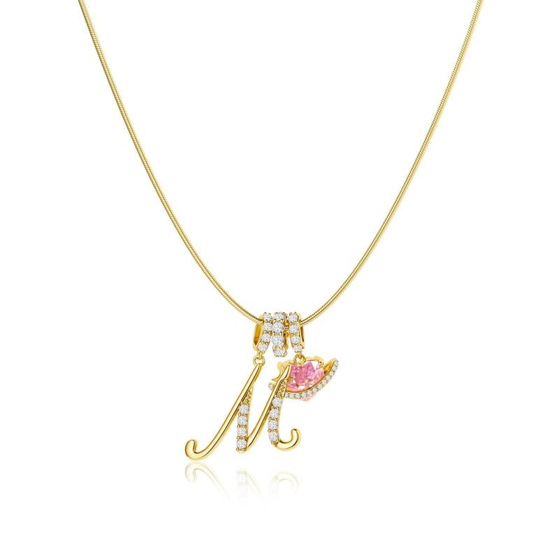 RÉDUCTION Colliers pendentifs 3 rangs avec initiales A-Z | Personnalisés et élégants