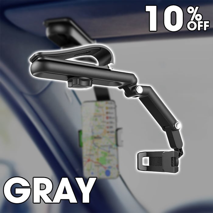 Retractable and rotating cell phone holder
