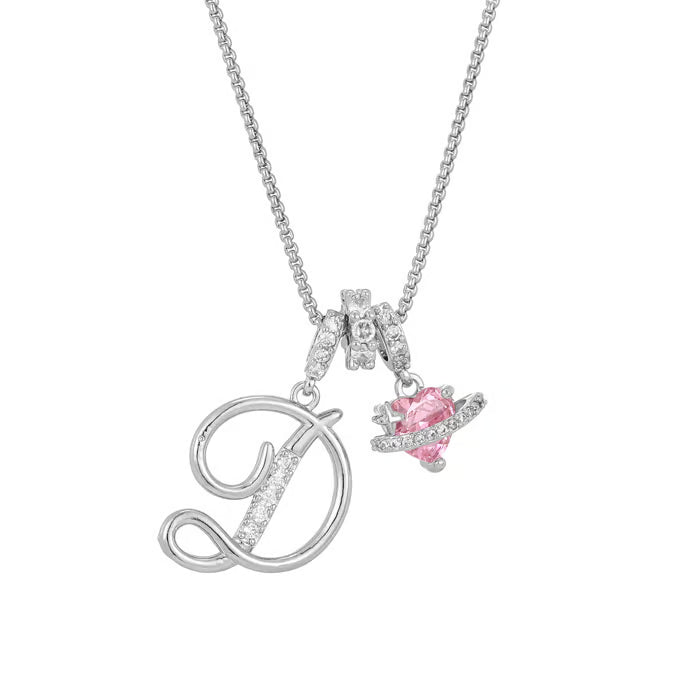 RÉDUCTION Colliers pendentifs 3 rangs avec initiales A-Z | Personnalisés et élégants