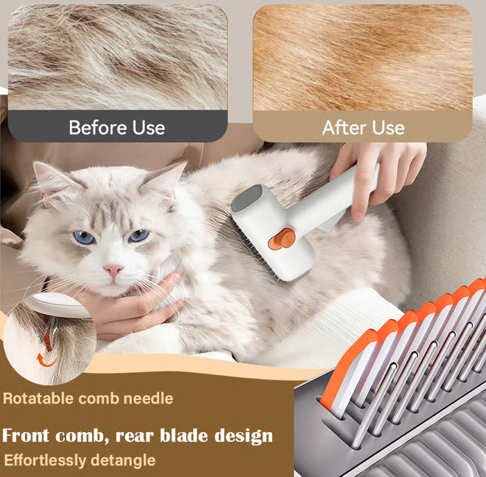 2-in-1 Comb for Detangling and Grooming Pets