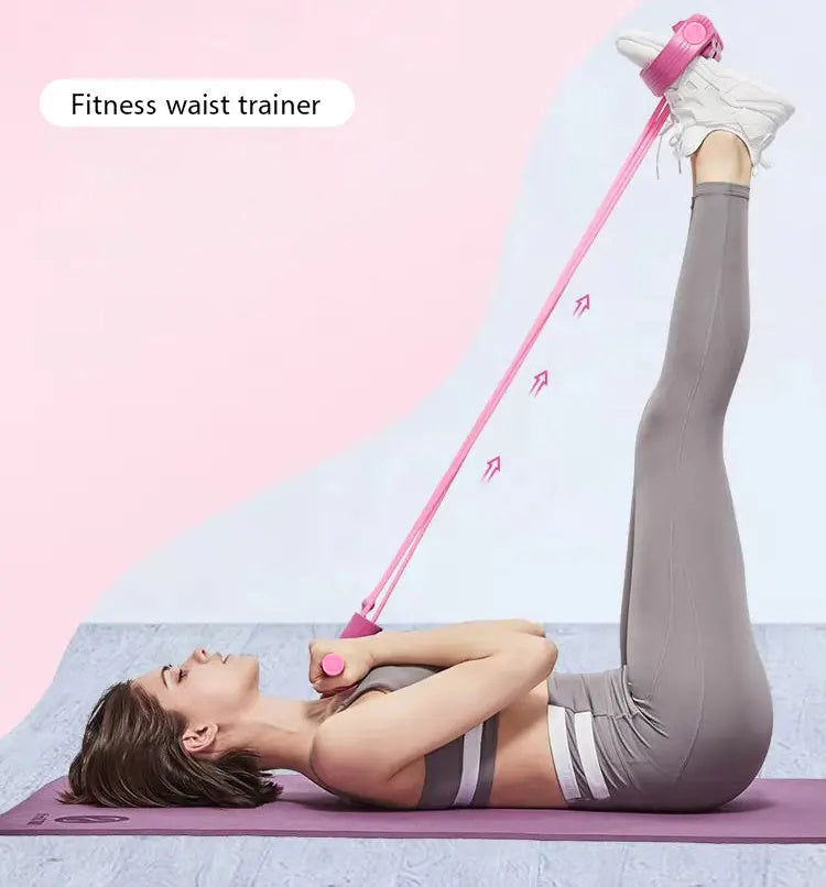 BUY 1 GET 1 FREE 21 Fitness Resistance Bands - 4 Tubes with Handles and Ankle Straps