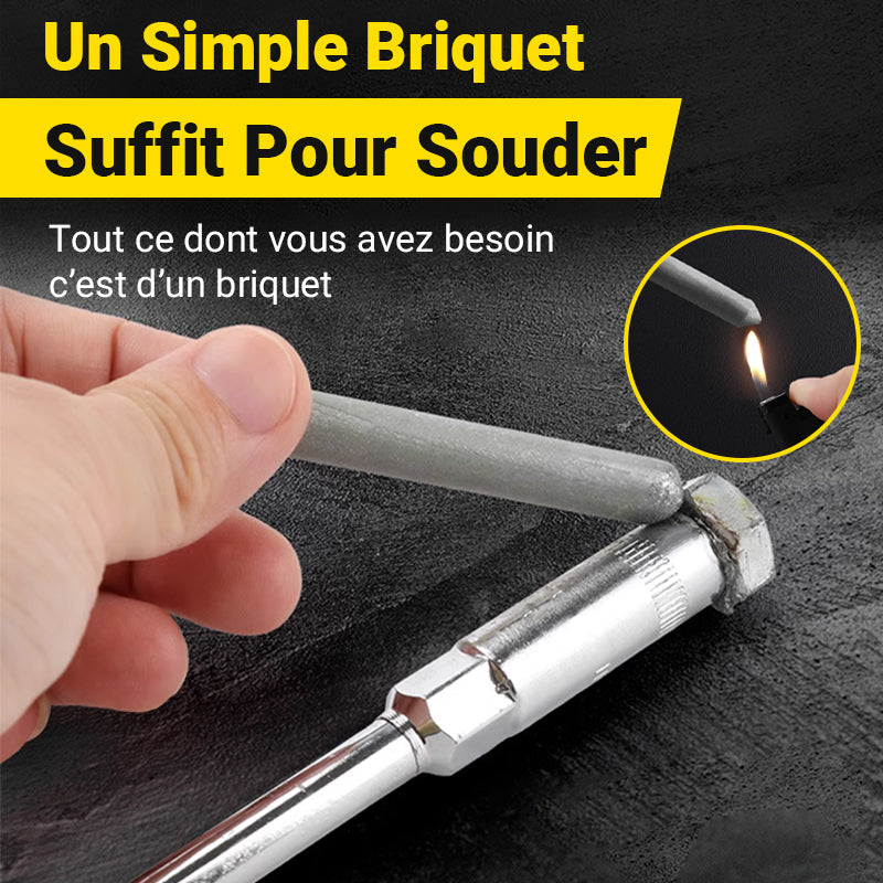 Baguettes de Soudure Universelles à Basse Température, Soudez Aluminium, Acier & Cuivre en 1 Clic