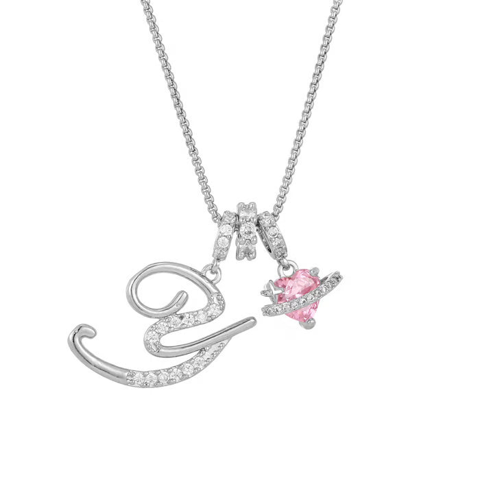 RÉDUCTION Colliers pendentifs 3 rangs avec initiales A-Z | Personnalisés et élégants