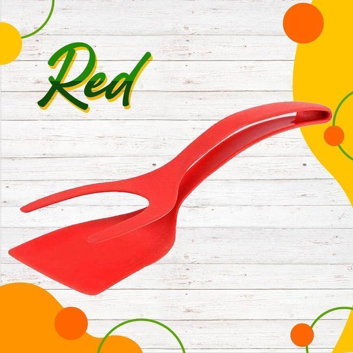 LIMITE 50% DE RÉDUCTION Pince-Spatule 2 en 1 Antiadhésif, Silicone,, Polyvalent