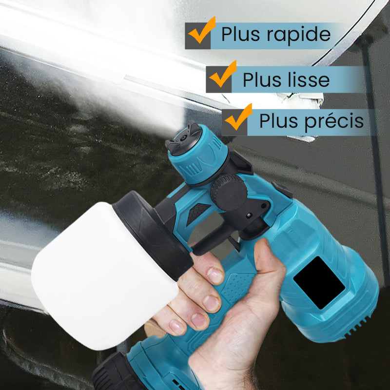 Pistolet à peinture électrique sans fil à réduction