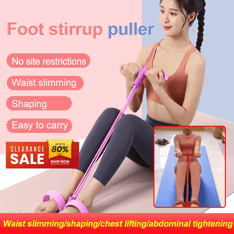 BUY 1 GET 1 FREE 21 Fitness Resistance Bands - 4 Tubes with Handles and Ankle Straps