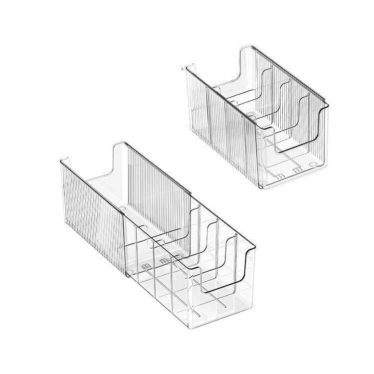 Organiseur de Médicaments Télescopique Transparent Extensible, Parfait pour Ranger Votre Armoire à Pharmacie