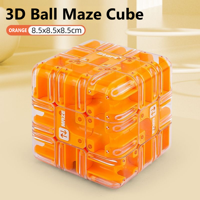 EN RÉDUCTION DÈS MAINTENANT Grand cube labyrinthe 3D - 120 parcours stimulants avec rotation fluide pour le développement cognitif et le plaisir