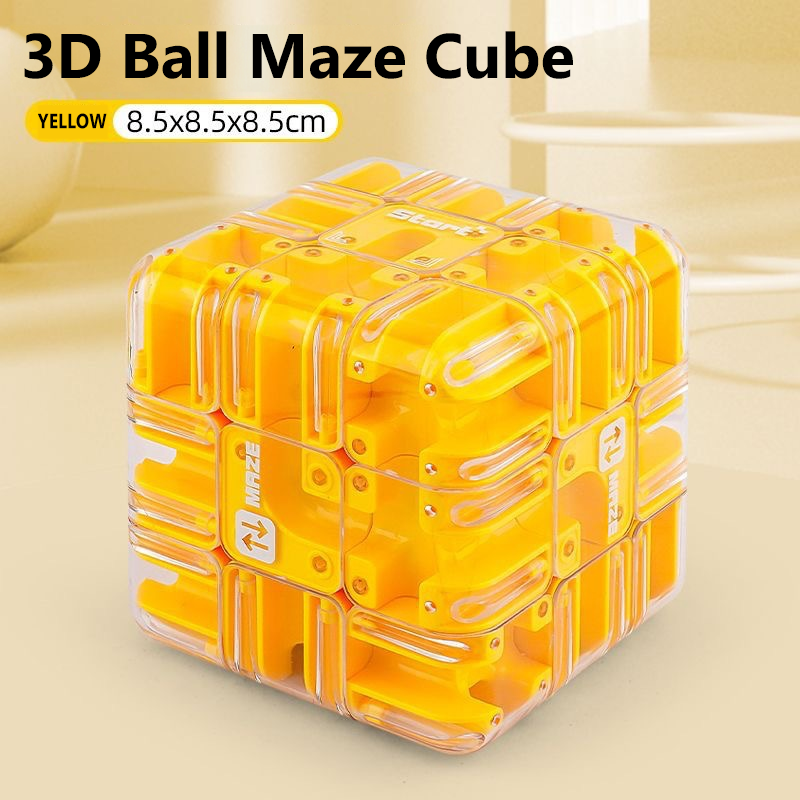 EN RÉDUCTION DÈS MAINTENANT Grand cube labyrinthe 3D - 120 parcours stimulants avec rotation fluide pour le développement cognitif et le plaisir