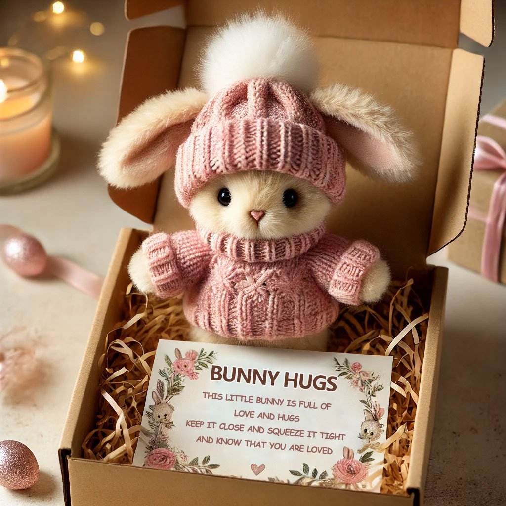 Spéciales Mini lapin câlin fait main, adorable cadeau de Pâques