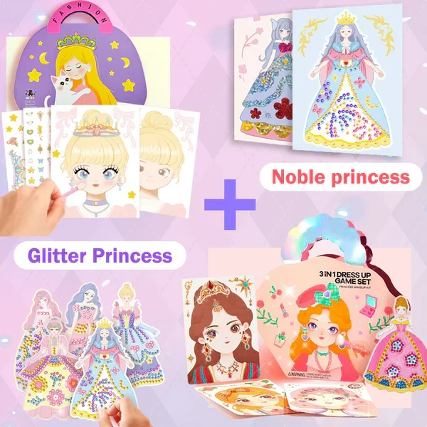 Exceptionnels 50 % de réduction Ensemble de jeu 3 en 1 pour habiller et maquiller une princesse