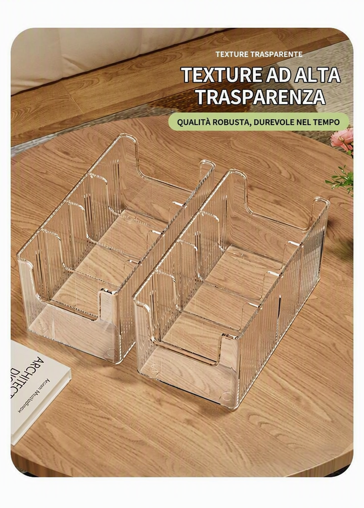 Organiseur de Médicaments Télescopique Transparent Extensible, Parfait pour Ranger Votre Armoire à Pharmacie