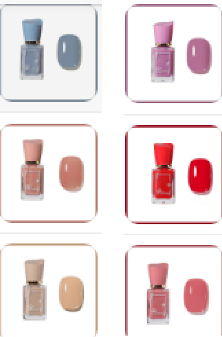 6 color options Gel nail polish | Quick drying