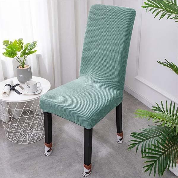 Réduction Housse de chaise extensible Ajustement parfait, anti-tache, protège et rénove vos chaises facilement