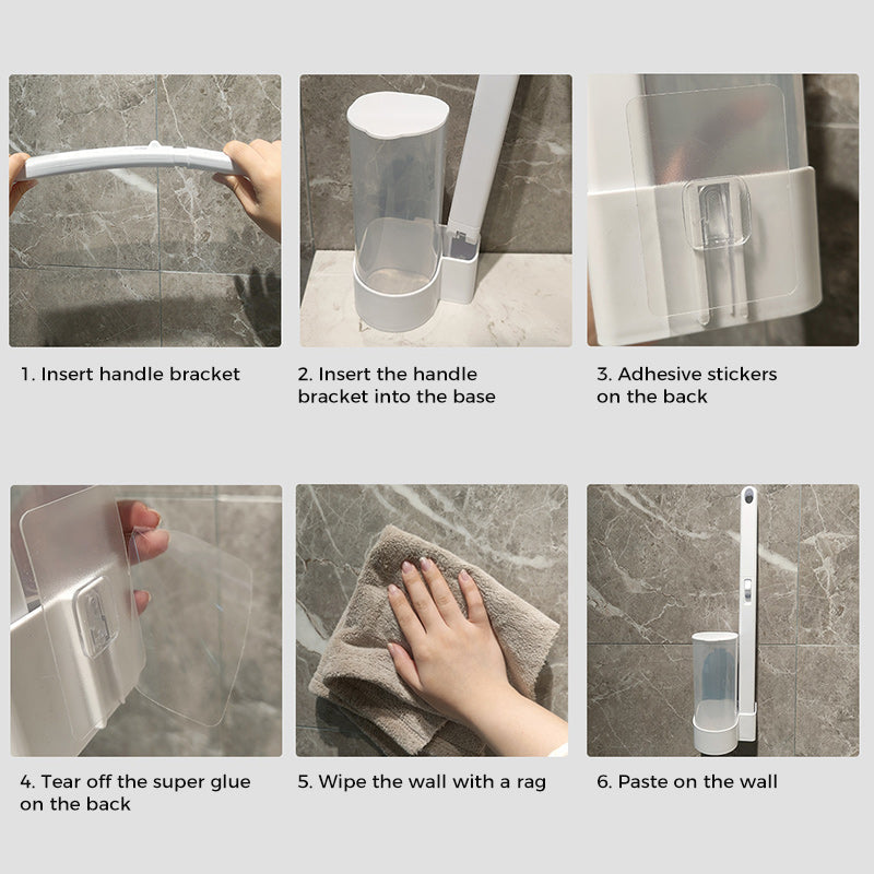 Système de nettoyage jetable pour toilettes : nettoyage hygiénique en un clic, ne laisse aucun résidu, facile à utiliser et jetable.