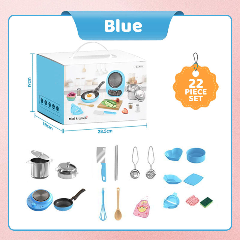 [Meilleur cadeau pour enfant] Mini cuisine jouet pour enfants - Set de 22 pièces