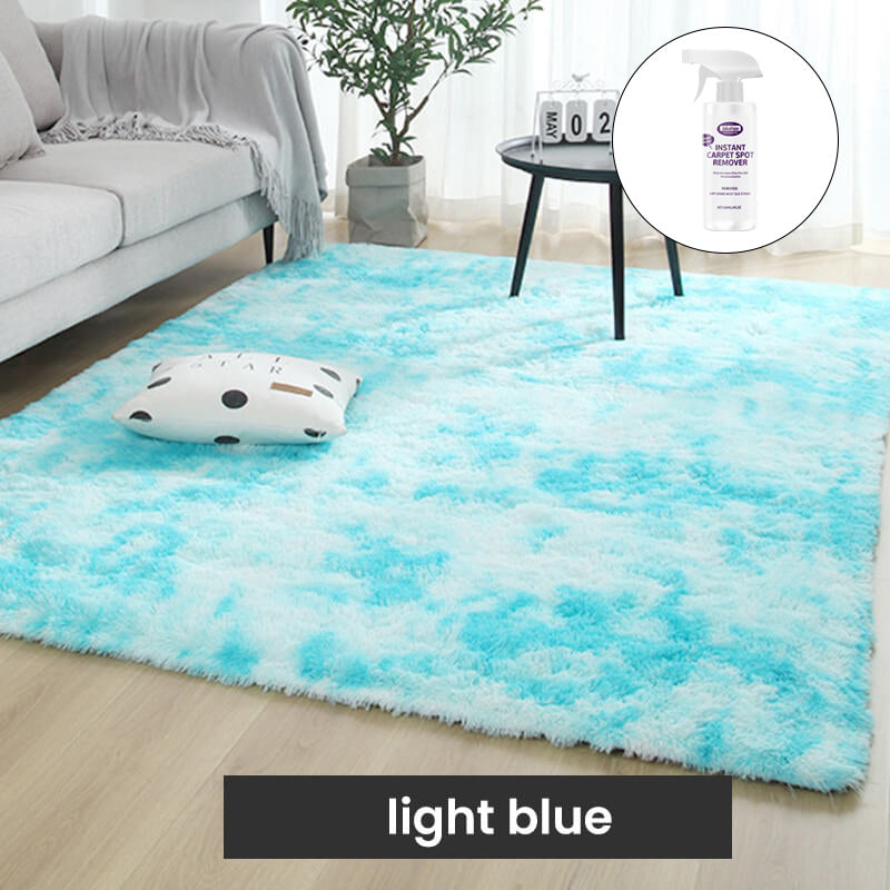 Tapis de sol en peluche couleurs dégradées