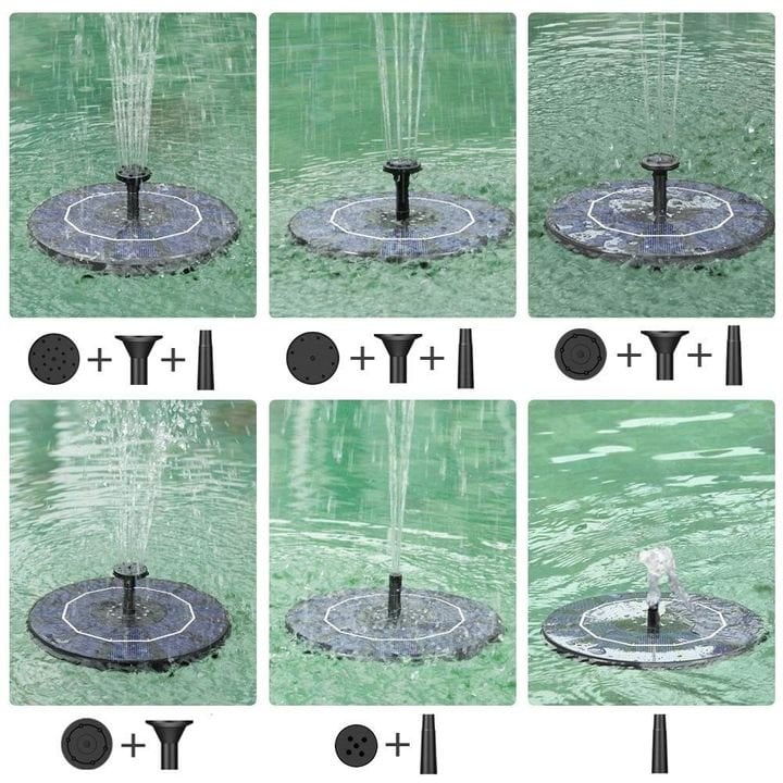Solar bird baths