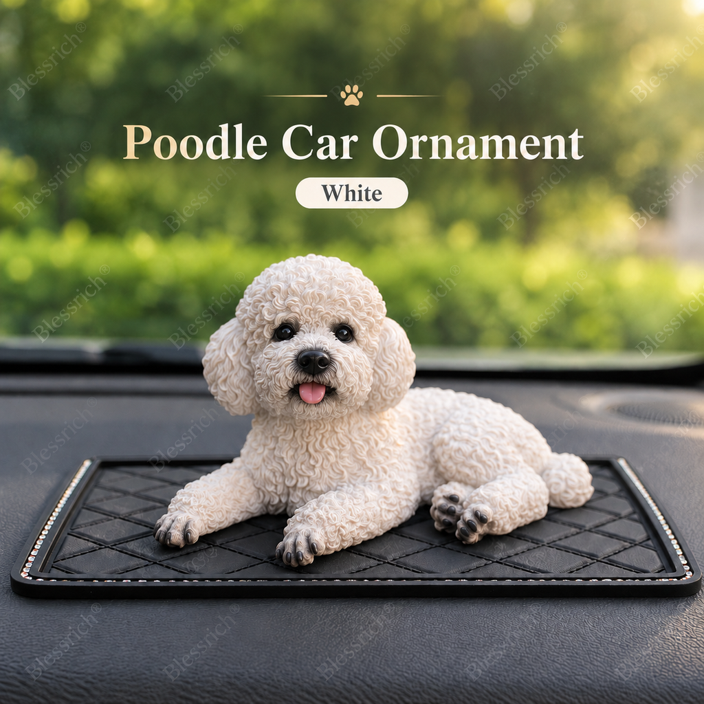 Décoration de voiture Caniche La touche la plus mignonne pour votre tableau de bord
