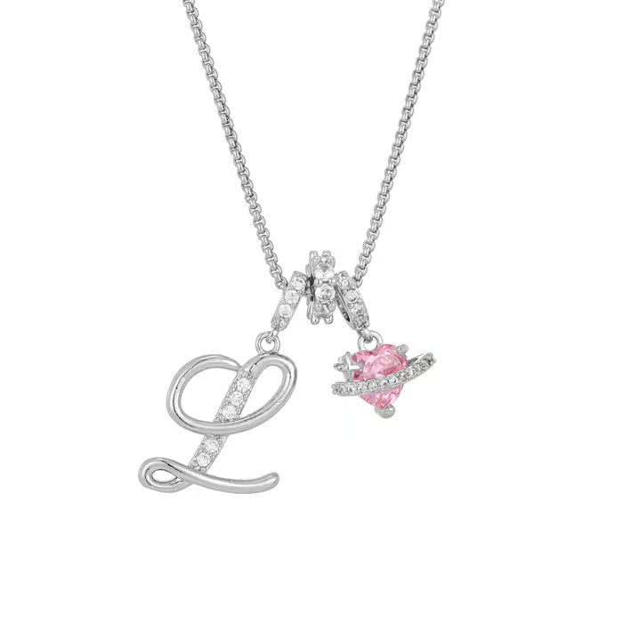 RÉDUCTION Colliers pendentifs 3 rangs avec initiales A-Z | Personnalisés et élégants