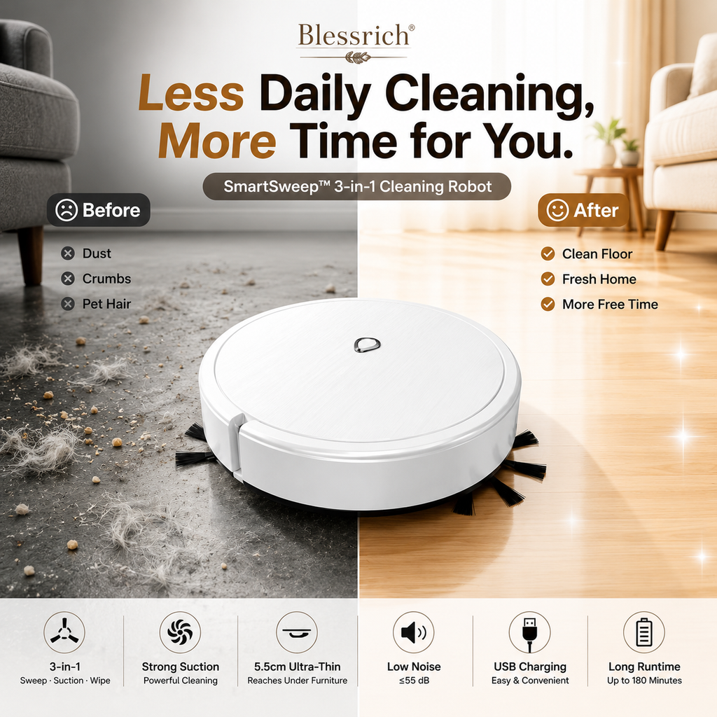 Robot aspirateur 3-en-1 SmartSweep