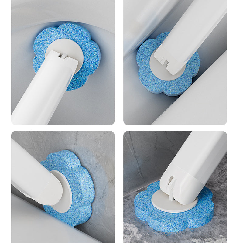 Système de nettoyage jetable pour toilettes : nettoyage hygiénique en un clic, ne laisse aucun résidu, facile à utiliser et jetable.