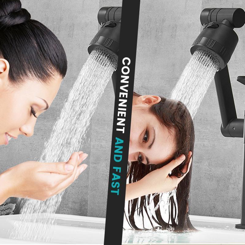 Universal single-hole hot and cold tap [360-degree multi-position swivel tap]