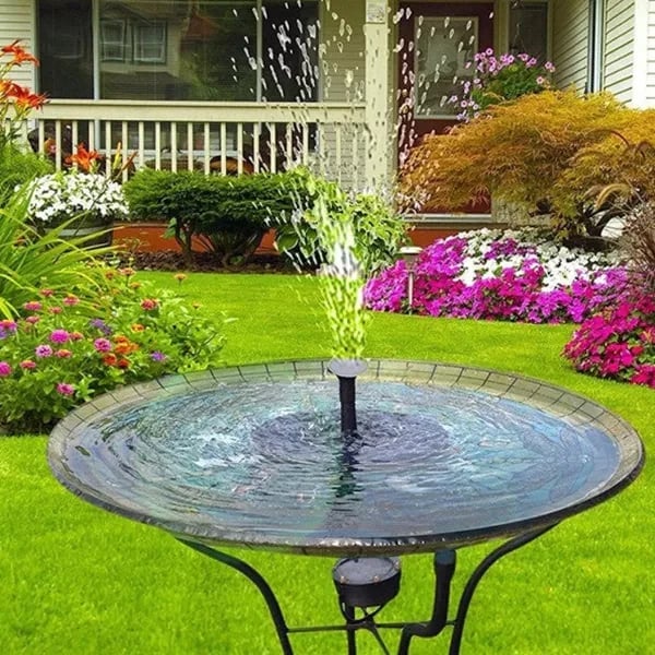 Solar bird baths