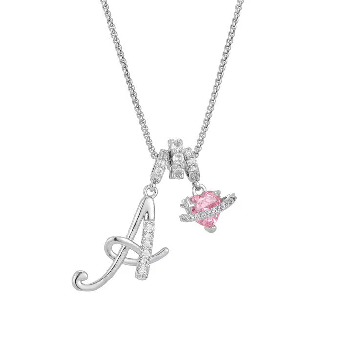 RÉDUCTION Colliers pendentifs 3 rangs avec initiales A-Z | Personnalisés et élégants