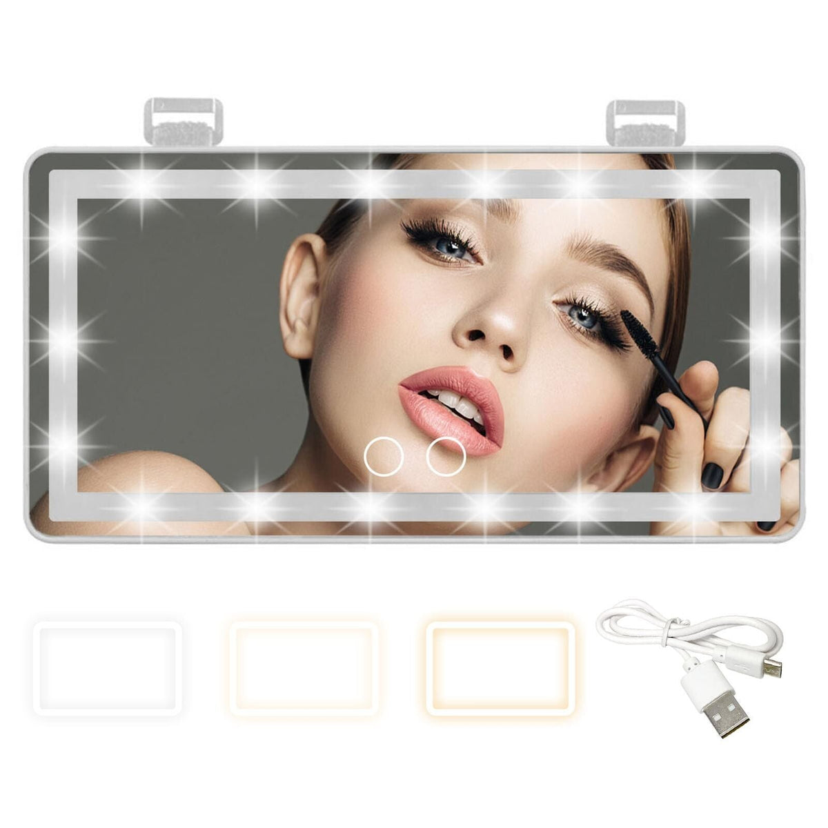 VENTE FLASH D'ÉTÉ -49% Miroir de maquillage pare-soleil