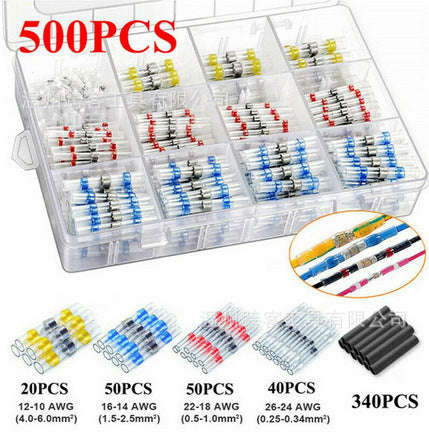 Kit de connecteurs à souder étanches Solderstick IP67, 4 tailles de câbles, 3 étapes faciles, pour câblage auto/bateau/électronique