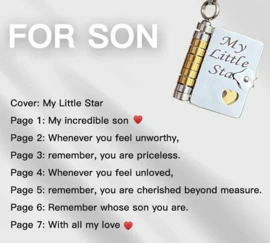 Collier livre My Little Star pour fille, cadeau d'anniversaire et de remise de diplôme, bijoux d'amour