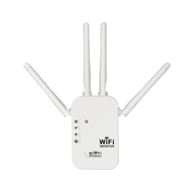 Répéteur WiFi 2025, amplificateur de signal double bande 1200 Mbps (5 GHz/2,4 GHz), couvre 10 000 pieds carrés et 50 appareils, répéteur avec port Ethernet pour la maison