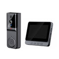 Wireless doorbell camera: 1080P, 170° viewing angle, 4.3-inch screen, IPX65 waterproof for outdoor use, night vision