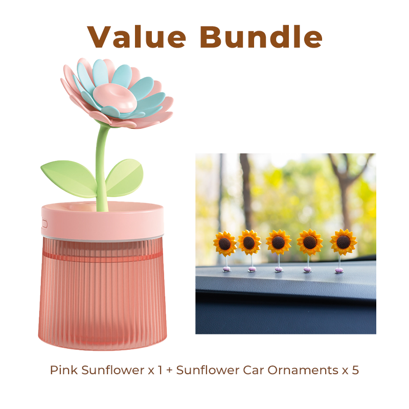 Personalize Your Mist & Mood Flower Humidifier with Dual Mist Mode & 7-Color Night Light