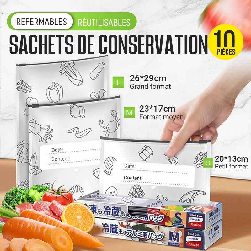 Sacs de conservation haute technologie en aluminium : gardez vos aliments frais plus longtemps