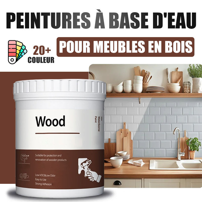 Peinture de réparation et de rénovation pour meubles en bois écologique, inodore, à base d'eau