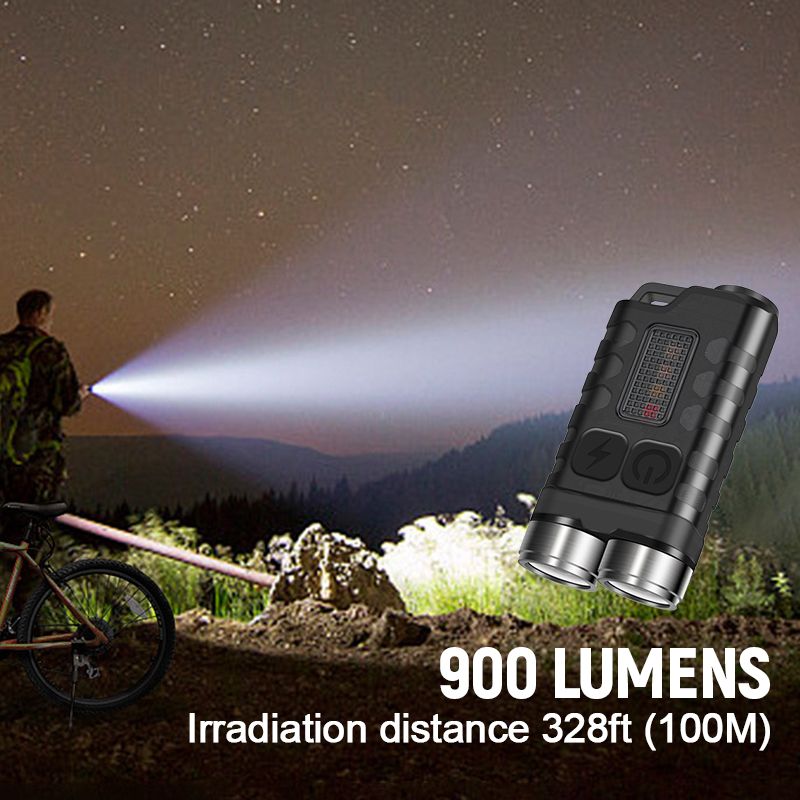 Mini lampe de poche porte-clés magnétique Pousbo (50 % de réduction)