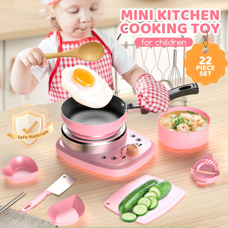[Meilleur cadeau pour enfant] Mini cuisine jouet pour enfants - Set de 22 pièces