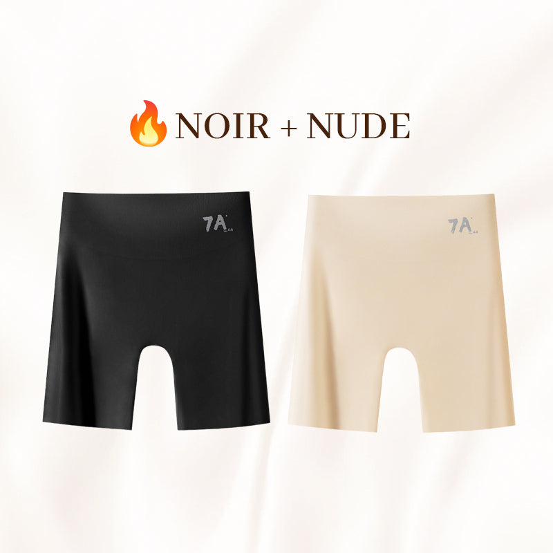 Culotte gainante taille haute en soie glacée pour femme avec contrôle du ventre et effet push-up