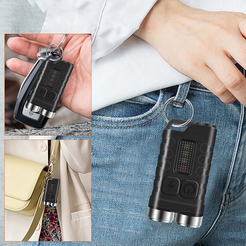 Mini lampe de poche porte-clés magnétique Pousbo (50 % de réduction)