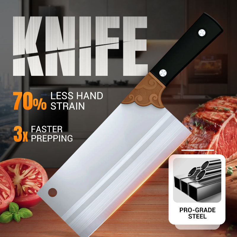 Couteau de cuisine forgé, tranchant et durable