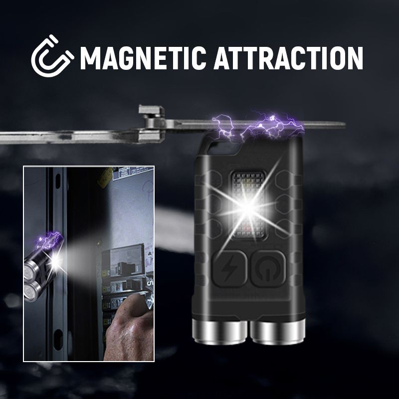 Mini lampe de poche porte-clés magnétique Pousbo (50 % de réduction)