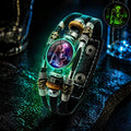Bracelet en cuir luminescent avec signe du zodiaque pour homme et femme (17,5/20,5 cm)