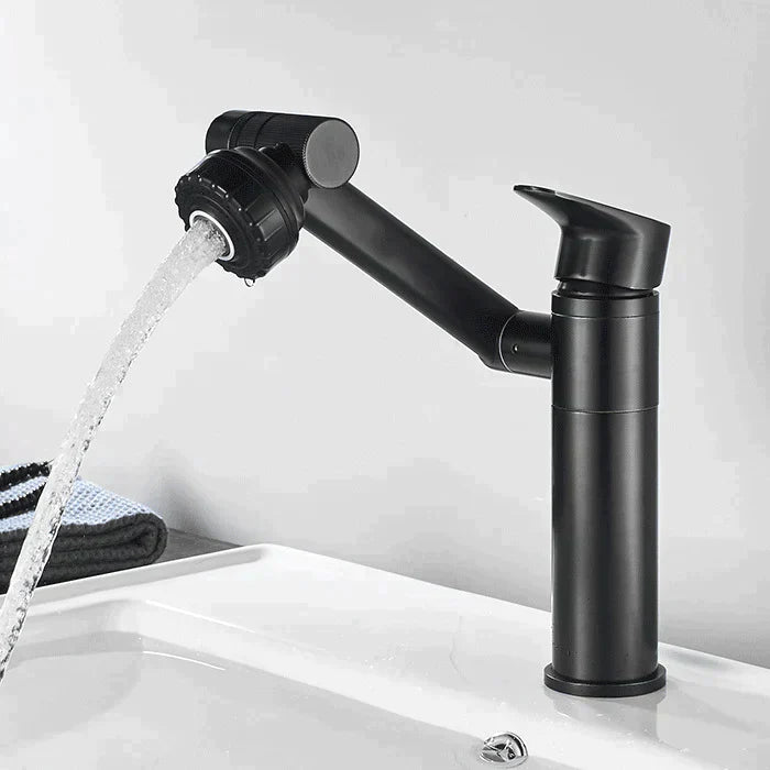 Universal single-hole hot and cold tap [360-degree multi-position swivel tap]