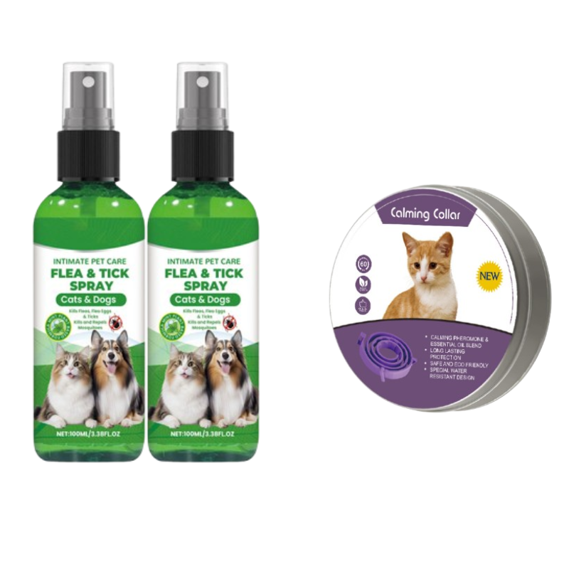 Natural Flea and Tick Spray for Dogs and Cats Protect your beloved pet from parasites