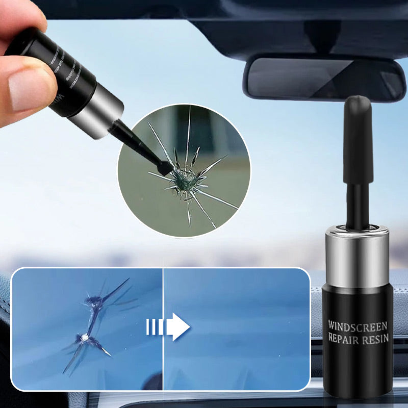 ACHETEZ-EN 1, OBTENEZ-EN 1 GRATUIT Kit de réparation de verre fissuré, résultat invisible en 20 min, facile à utiliser
