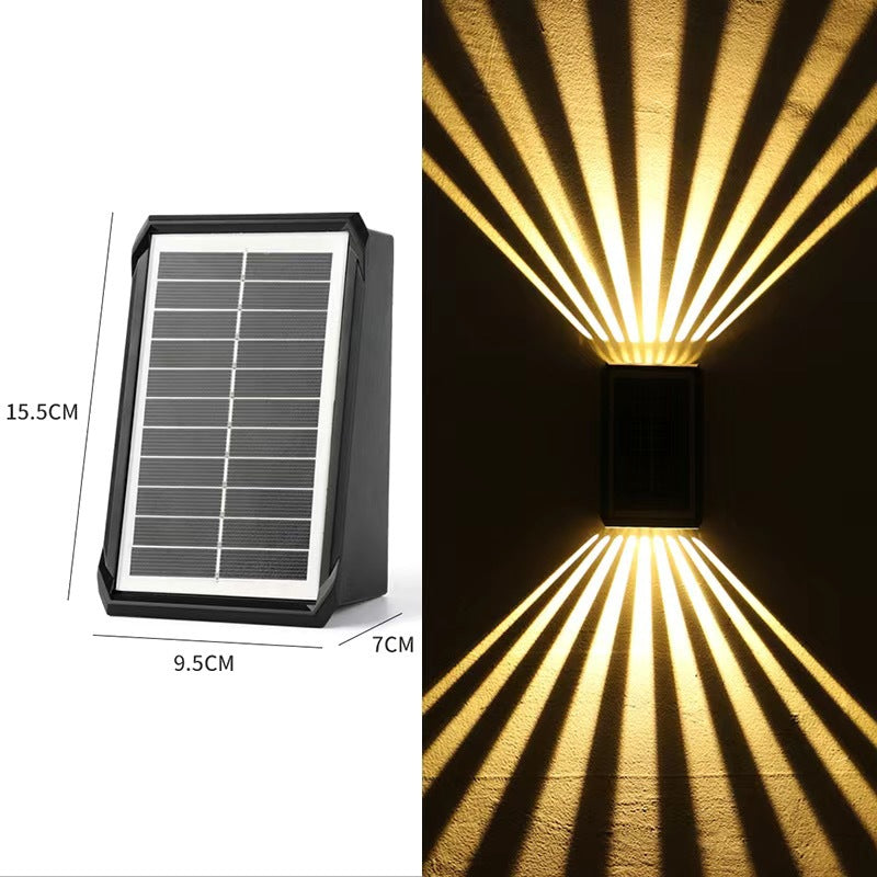Applique murale solaire étanche 4 LED pour l'extérieur